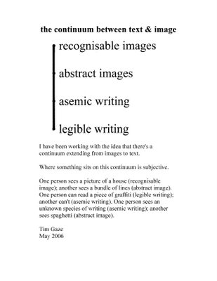 Tim Gaze on asemic writing (da Wikipedia)