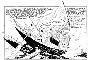 Hugo Pratt, Una Ballata del mare salato, la prima vignetta