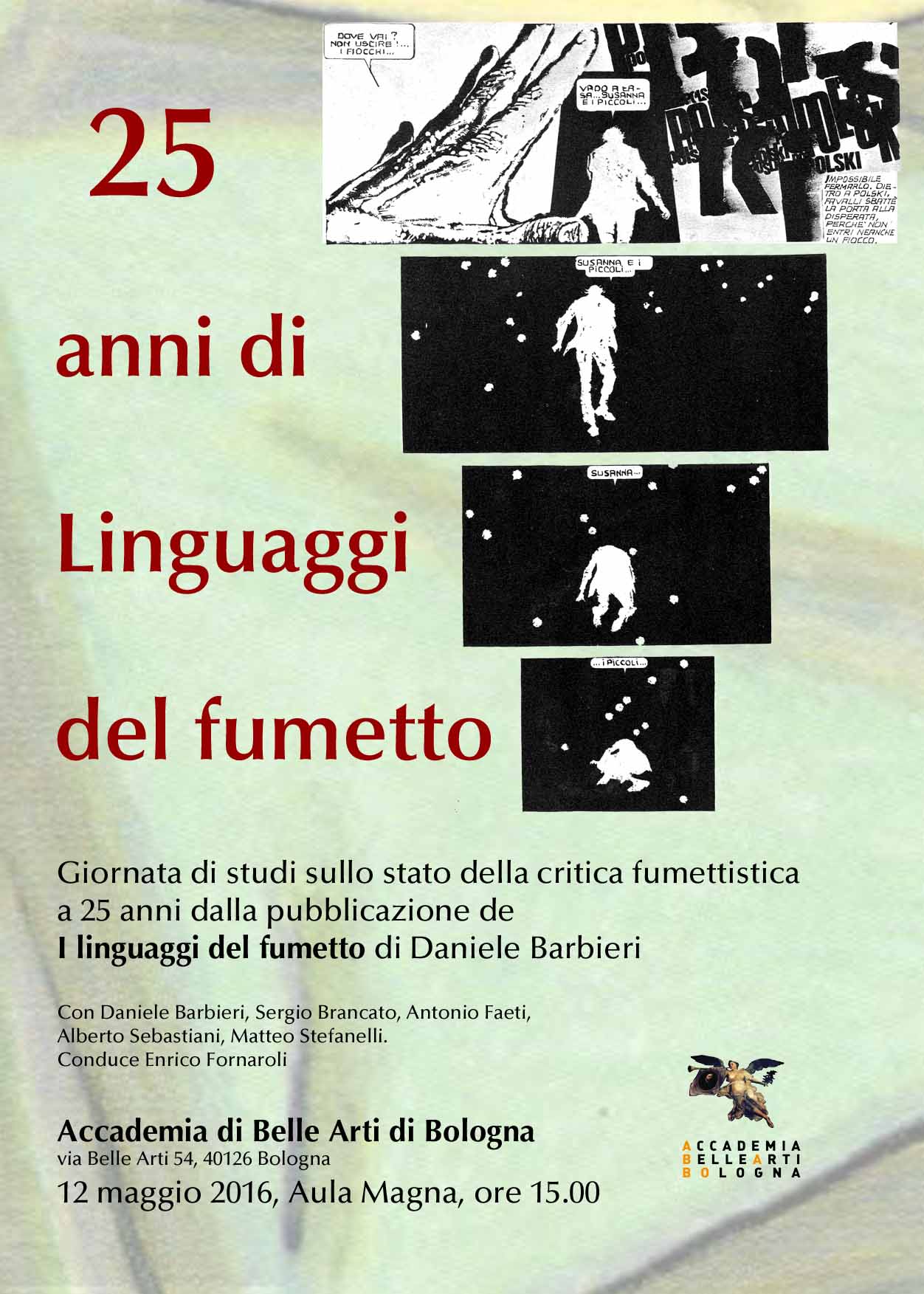 Locandina 25 anni di Linguaggi del fumetto