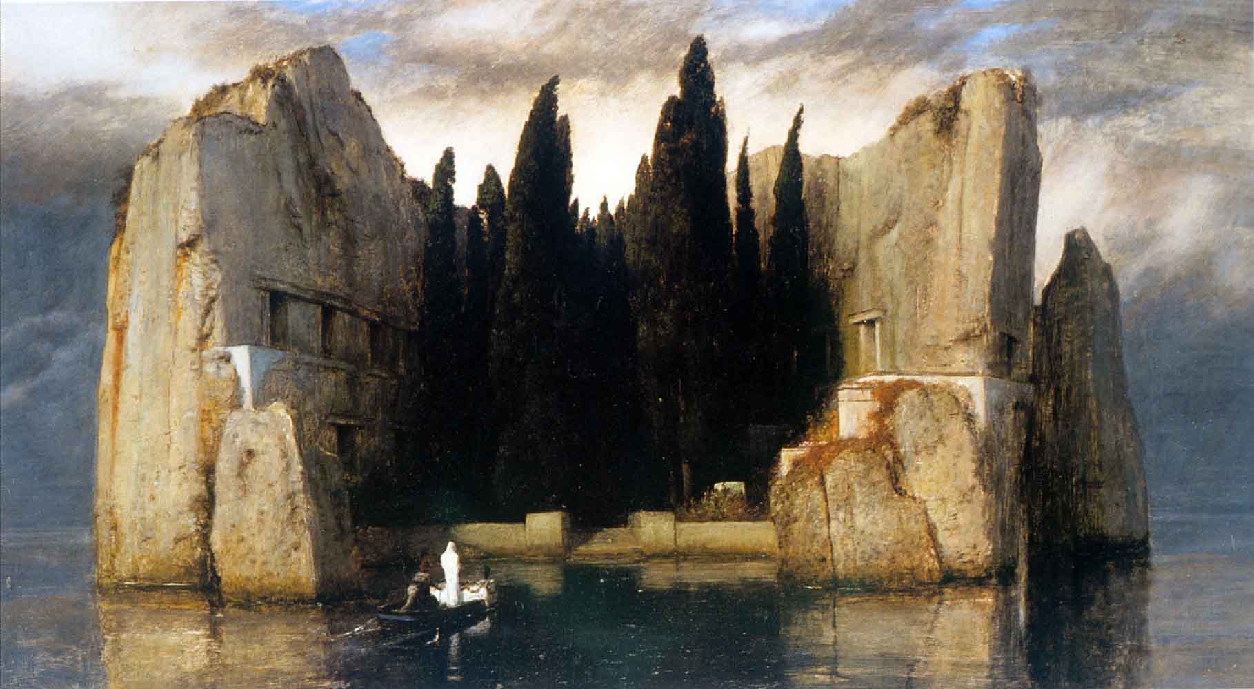 Arnold Boecklin, Isola dei morti, terza versione, 1883