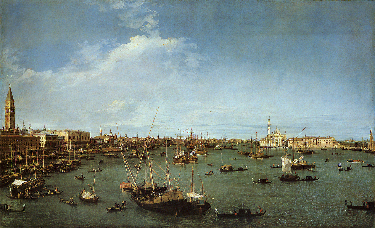 Canaletto, "Il bacino di San Marco"
