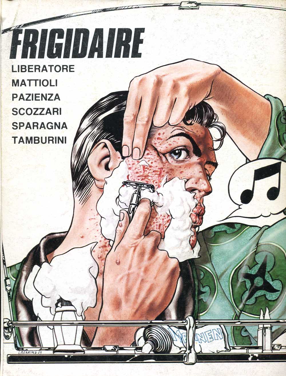 Tanino Liberatore, Frigidaire n.1, quarta di copertina
